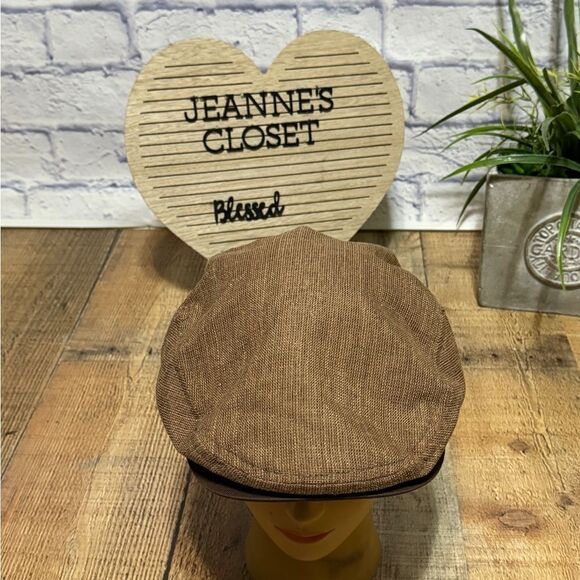 Cremieux Collection Brown Cabbie Flat Cap Hat Size S/M - Picture 5 of 8